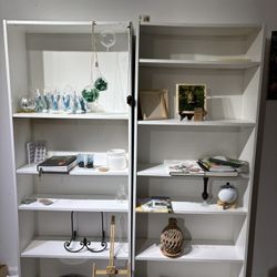 White Shelving 6 Ft 3” Tall. $25 Each