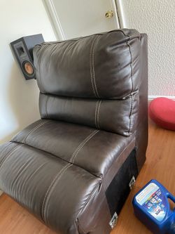 Sofa Real Leather.   Removed Piece Reopened Sectional Since I Don’t Have The Space.  Must Pick Nby 4/22