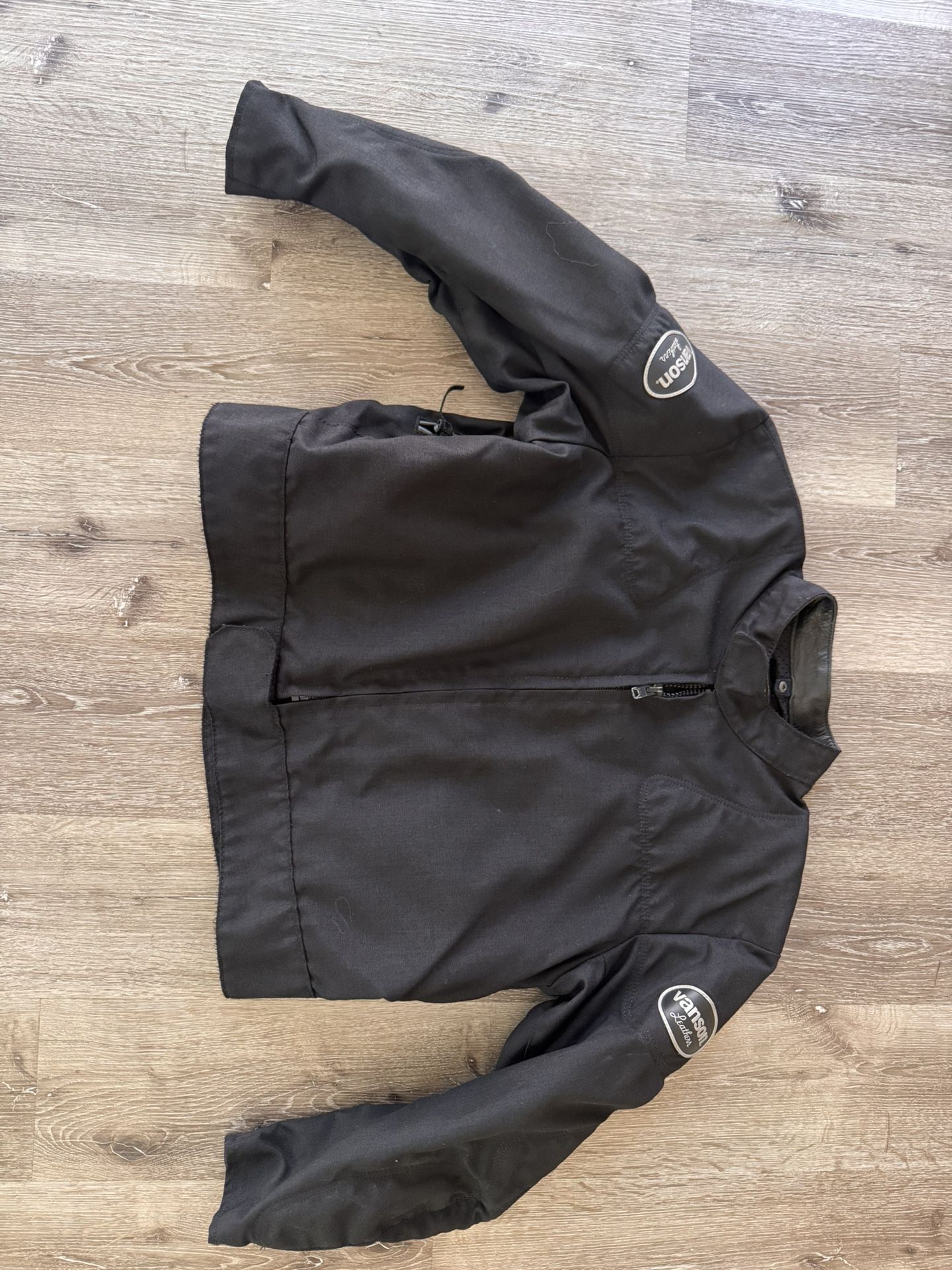 VANSON LEATHERS CANVAS MOTORCYCLE JACKET