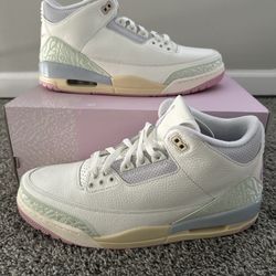 Air Jordan 3 Retro Sail, Jade Aura, and Iris Whisper Men’s Size 13 (SKU: IF4396-100)