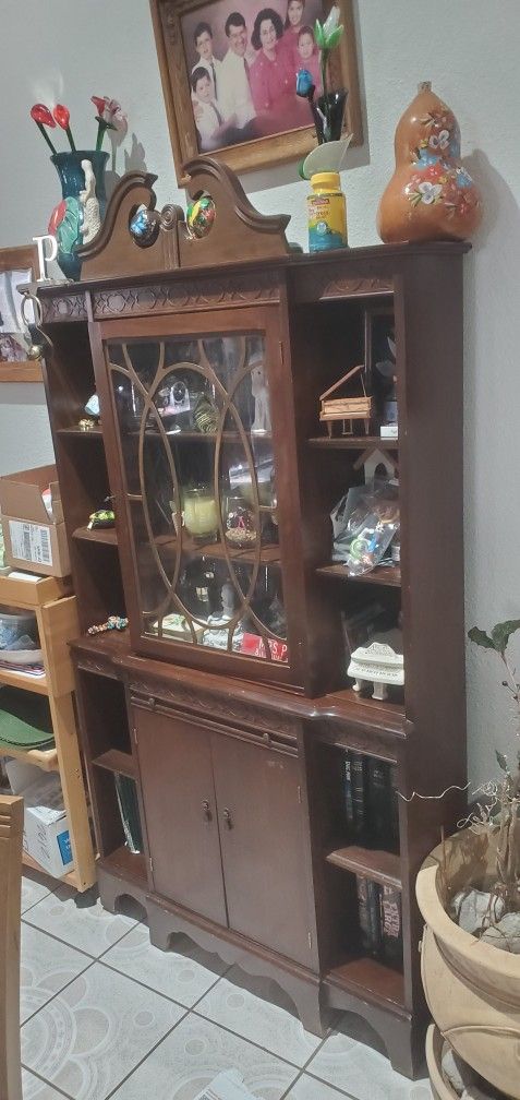 Antique Mahogany China Cabinet 