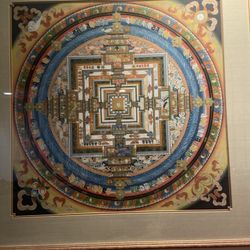 Kalachakra Mandala Canvas Art – Elevate Your Meditation Practice - framed wall Decour 