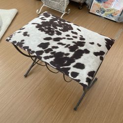 Cow Print Stool