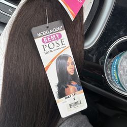 Remy Pose Hair 100% Human hair Yaky 14 In  2 PACKS