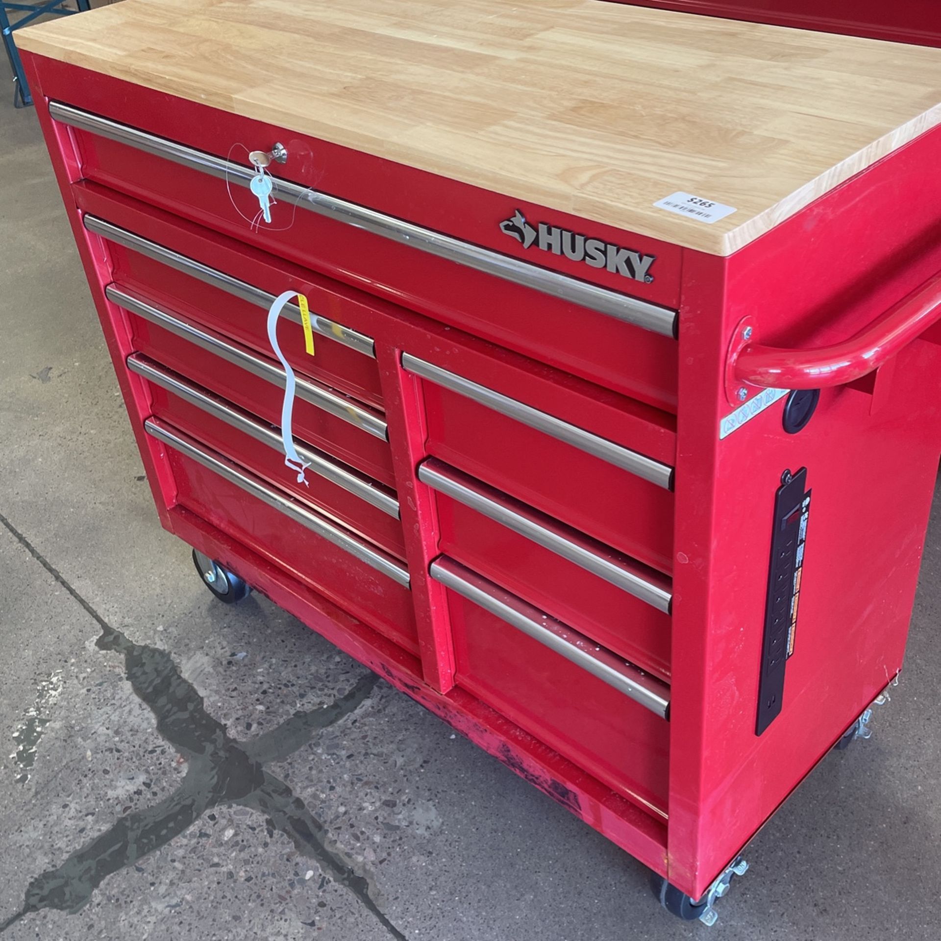 htc_u様 お取引専用ページ✨ Husky 42 in. W x 18.1 in. D 8-Drawer Red Mobile Workbench Cabinet
