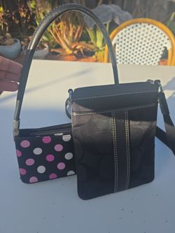 Coach Y2K 2000's bag bundle! Authentic coach and pink polka dot bag