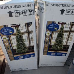 Christmas Tree 9ft Pre-lit Slim Tree 