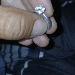 925 Silver Moisonite Ring 