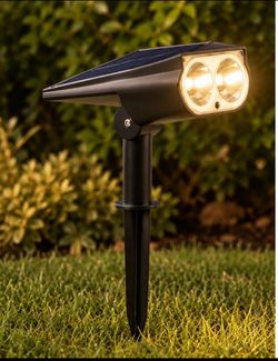 Solar Spot Lights Outdoor, Solar Spotlight Water Landscape Lighting for Yard, Garden, Pathway, lot of 4
