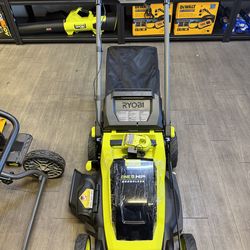 ONE+ HP 18V Brushless 20 in. Cordless Battery Walk Behind Self-Propelled Lawn Mower w/ (2) 4.0 Ah Batteries and charger