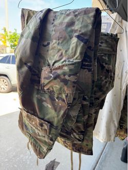 Military camo trouser pants