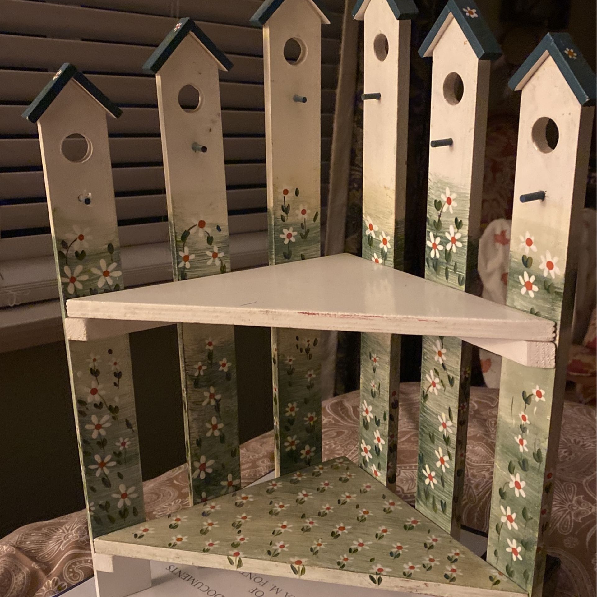 Cute Hand painted Corner Display Shelf