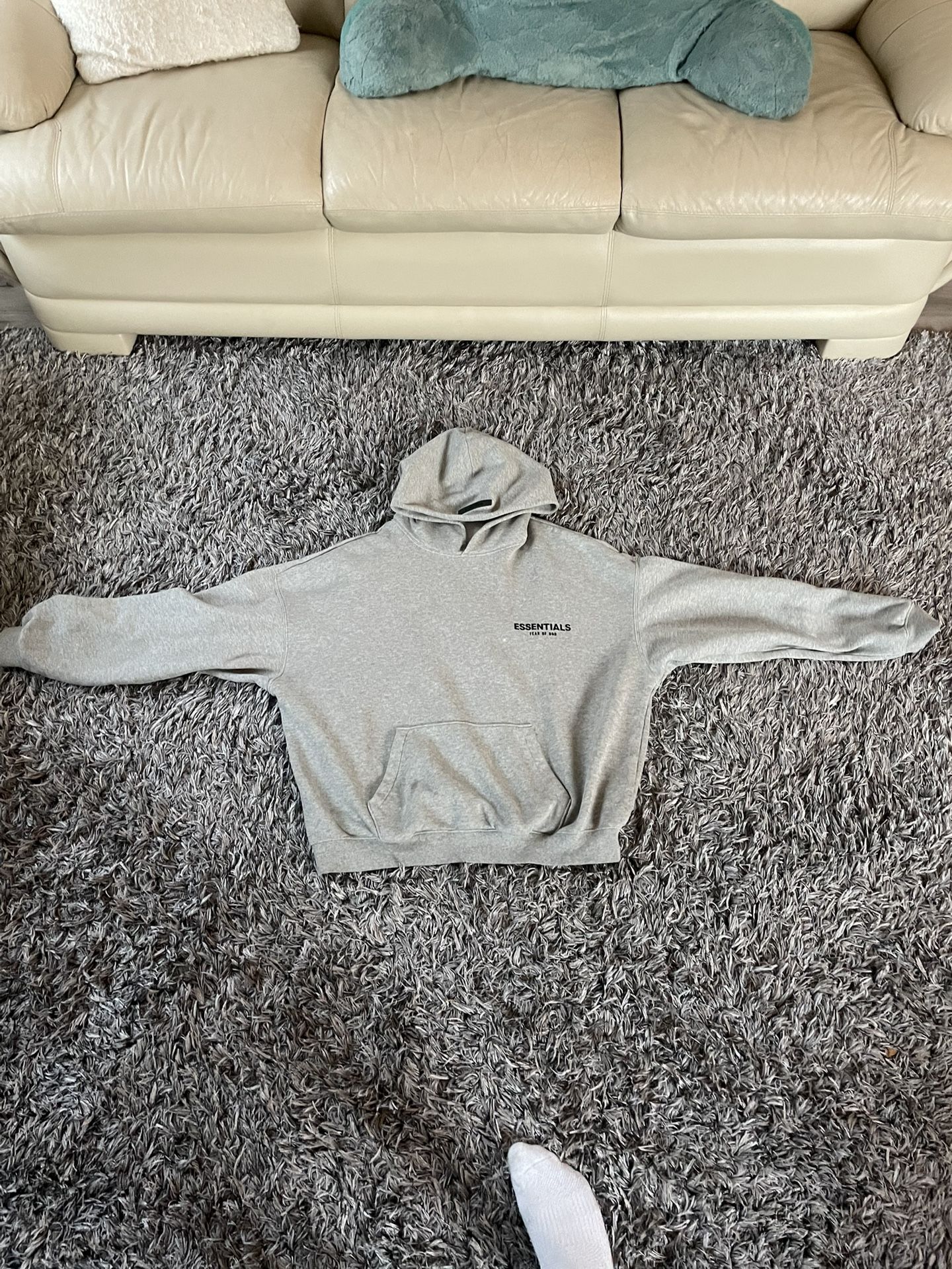 Fear of God Essentials Fleece Hoodie Light Heather Gray