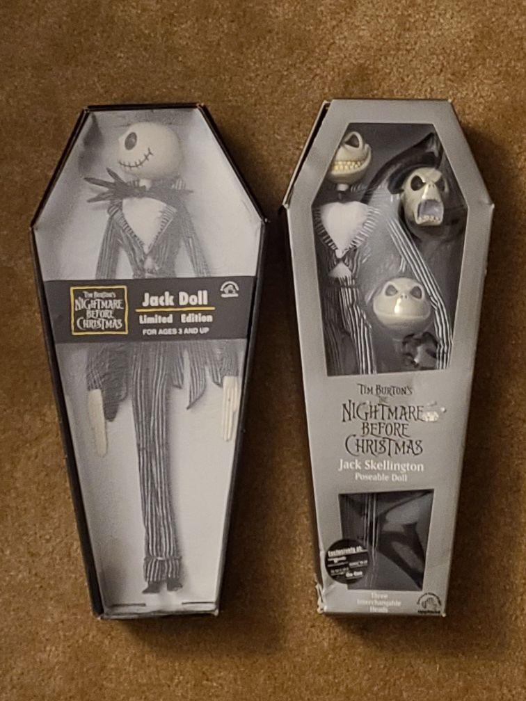 Nightmare Before Christmas original Jack dolls