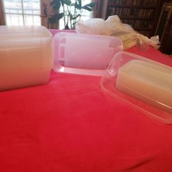 Large Plastic Containers With Lids. 🆕