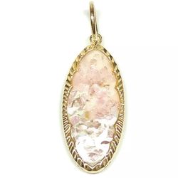 10k Solid Rose Gold Pendant 