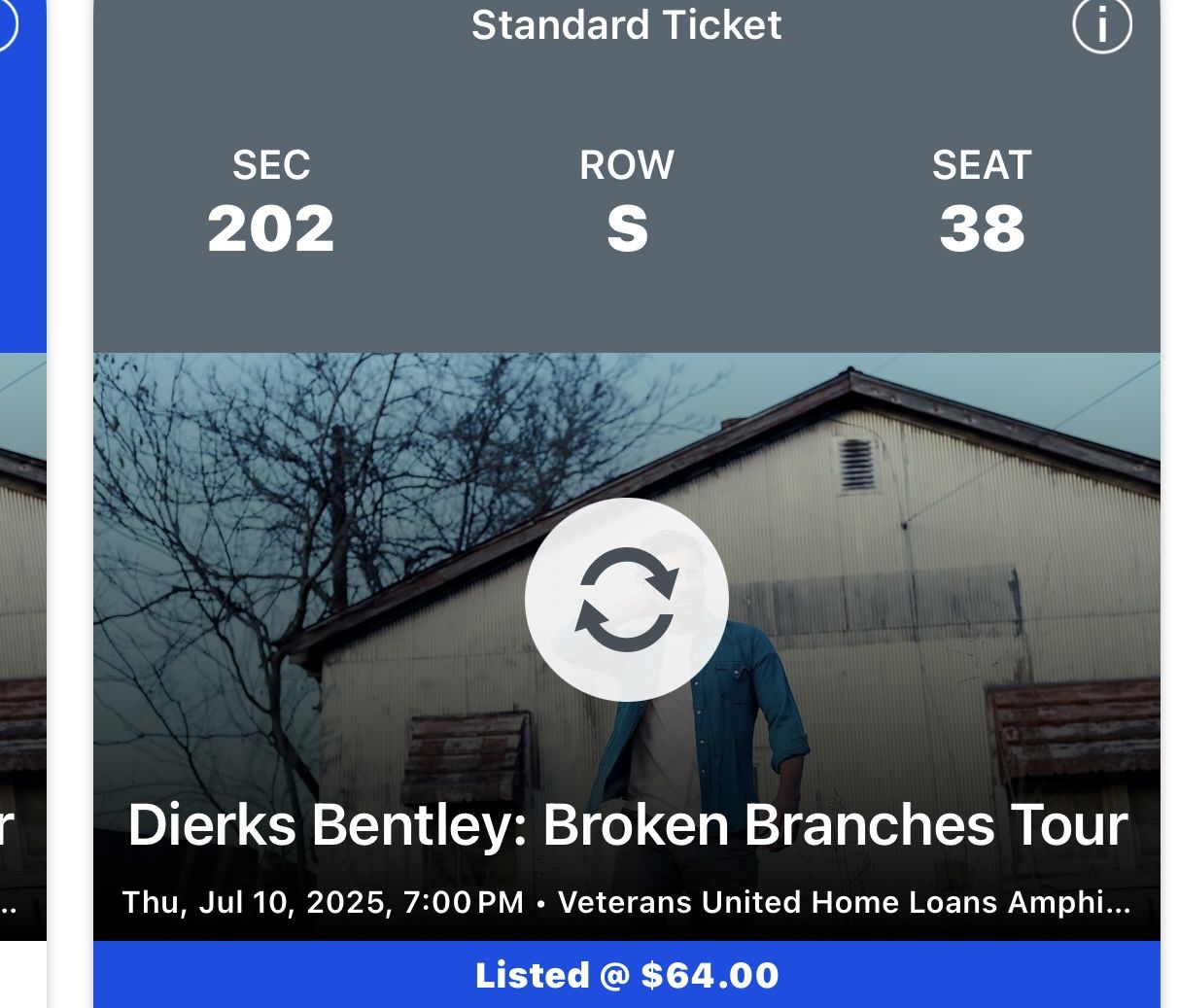 Dierks Bentley Tickets-2 Tix’s