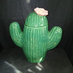 Cactus Cookie Jar