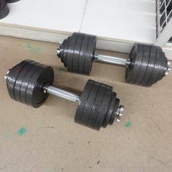 CAP Barbell 52.5 lb Single Adjustable Dumbbell Weight Plate Set 