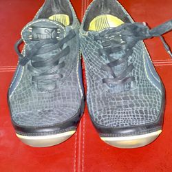 Puma Vintage Y2K Unisex Black/Yellow Sneakers, Size 8, NWOB