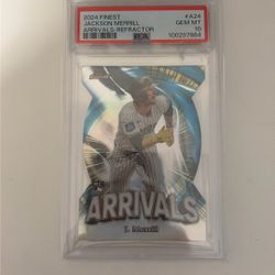 Jackson Merrill Die Cut PSA 10 2024 Topps Finest Arrivals A-24  ROY