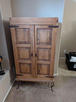 Wood cabinet dresser and side table