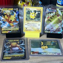 Pikachu Card Lot Pokemon Cards: All For $5 