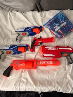 Nerf guns and foam bullets