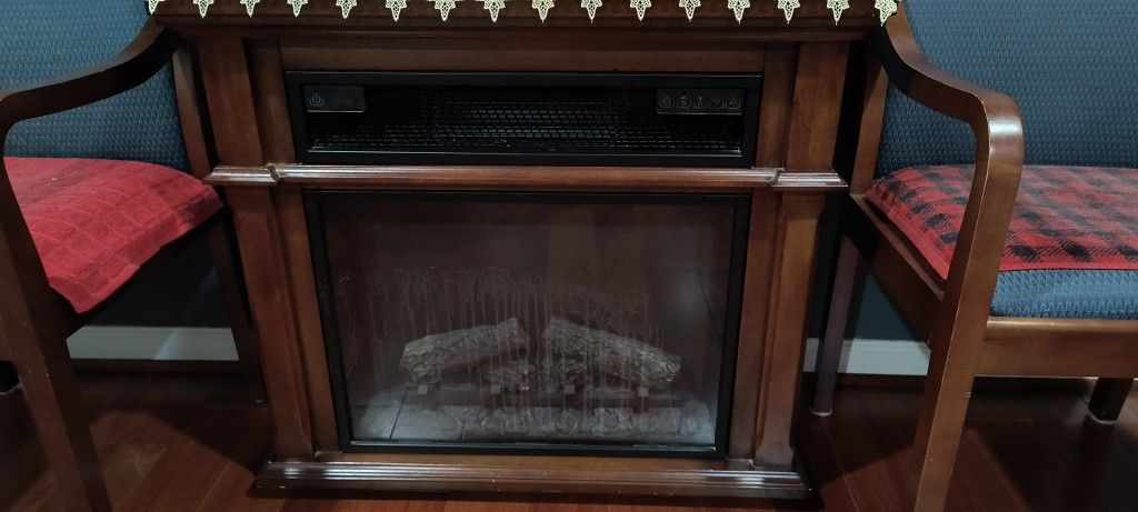 Electric Wood Fireplace Heater 