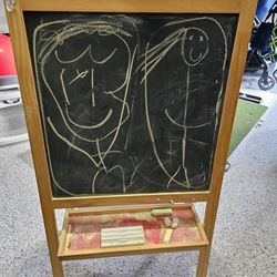ikea chalkboard easel for kids