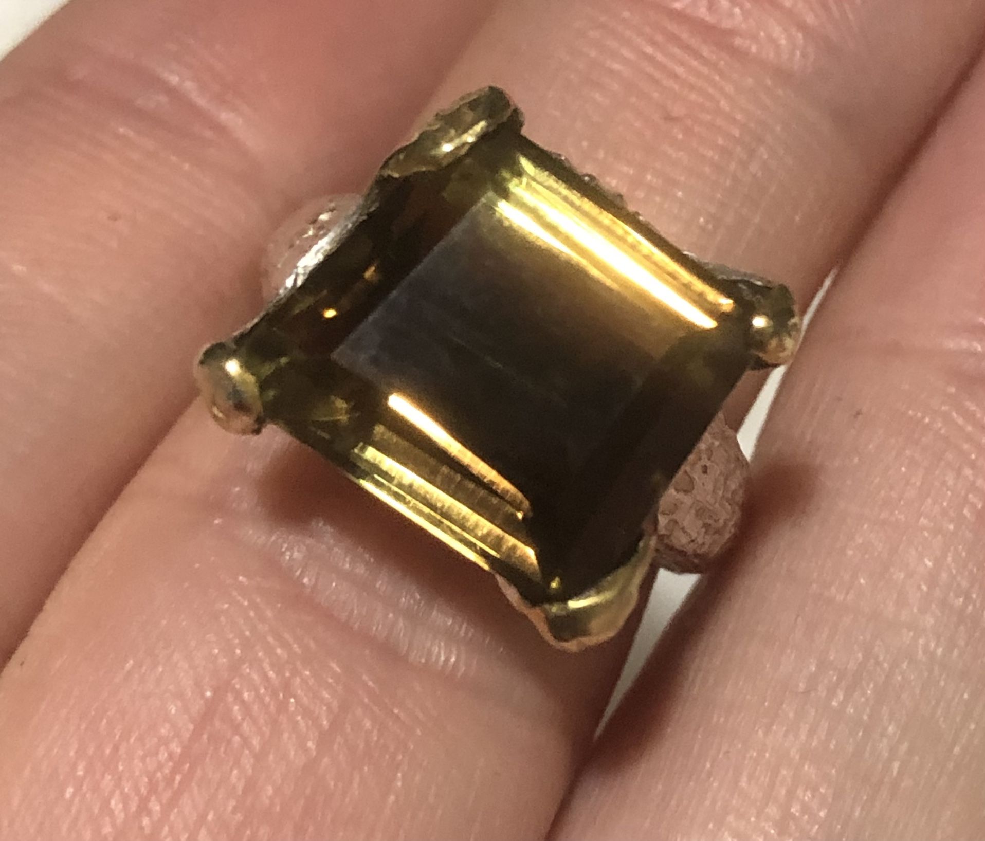 Bicolor Ametrine Ring