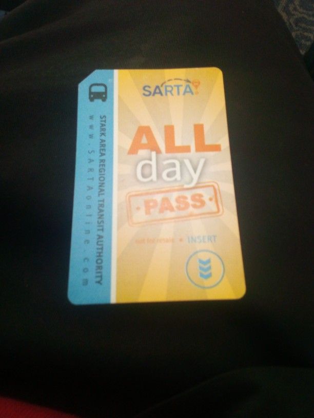 Sarta Day Passes For 2.00