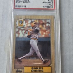 1987 Topps Psa 8oc Rookie Barry Bonds