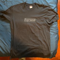 Supreme KAWS Navy Chalk Bogo