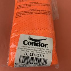 Condor 53YK35B  U Block Or angered S/M  Vest. New