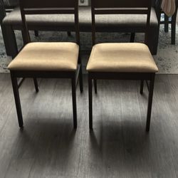 Two Brand New Wood Chairs 