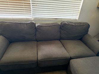 Gray Fabric Sectional Sofa