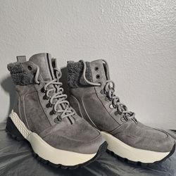 Kensie Crown Women's Size 8.5M Lace Up Hi-top Sneaker Booties Textile