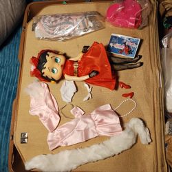 Betty Boop Doll With Three Outfits Mint In Box