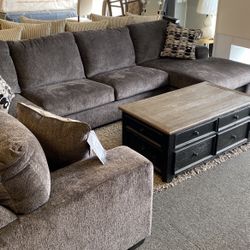 12ft Grey Ashley Sectional 0 Down Finance Or Low Down Pay When Taxes Come In Ashley’s #1 Seller Can Deliver Before The Big Game. 