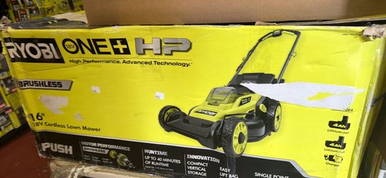 16” Ryobi 18 volt cordless hp lawn mower $320