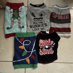 5 Pc Small Dog Clothes 