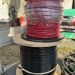 3AWG RED & BLACK 500ft Each.