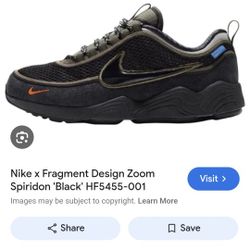 undefeated x nike air zoom spiridon phantom black