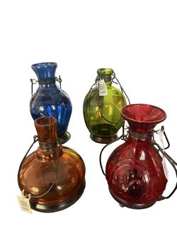 4 Tea Light Candle Lanterns Made In India