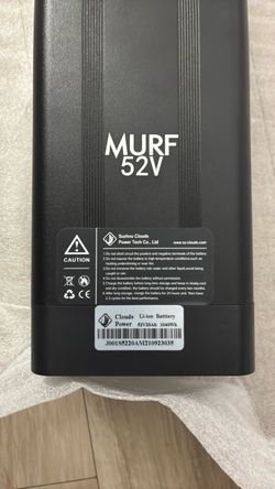2 BRAND NEW MURF 52V BATTERY