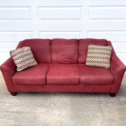 Couch Free Delivery Red Sofa 
