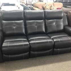 Ashley Black Reclining Sofa