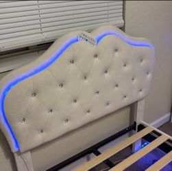LED twin bed frame