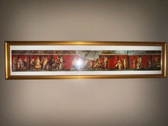 Beautiful Framed Pompeii Fresco Wall Art